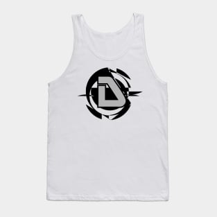 Futuristic Modern Letter D Tank Top